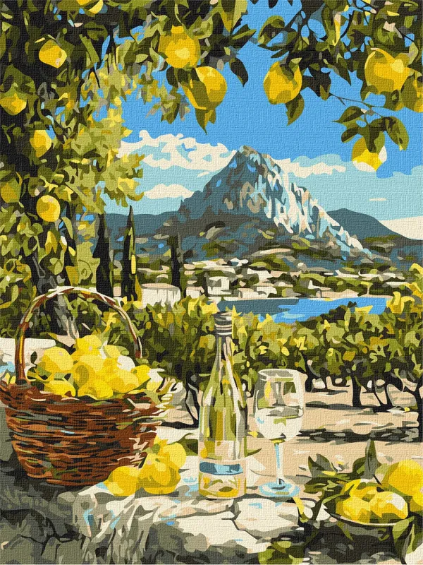 Картина за номерами - Під лимонним сонцем ©art_selena_ua