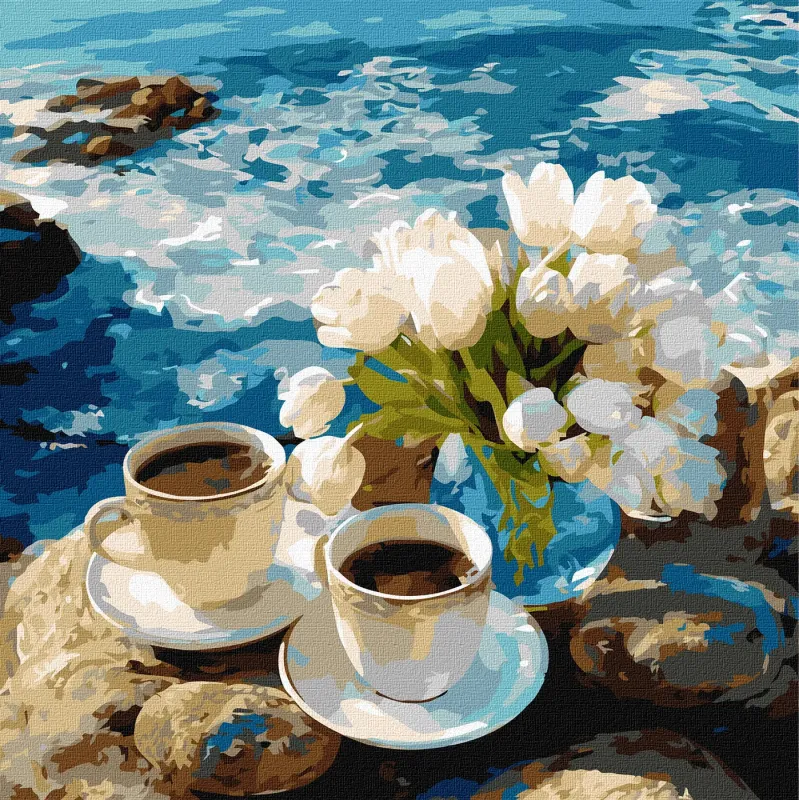 Картина за номерами - Морська кава ©art_selena_ua