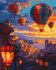 Painting by numbers - Sky of hot-air balloons ©art_selena_ua