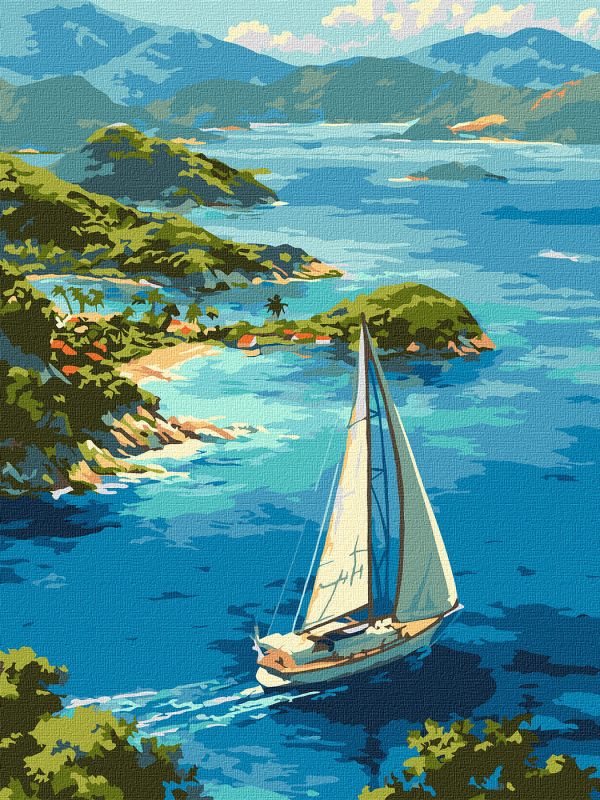 Картина за номерами - Нескінченна лагуна ©art_selena_ua
