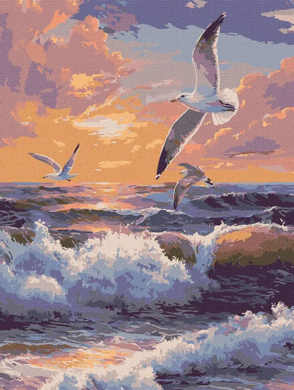 Картина за номерами - Політ над хвилями ©art_selena_ua