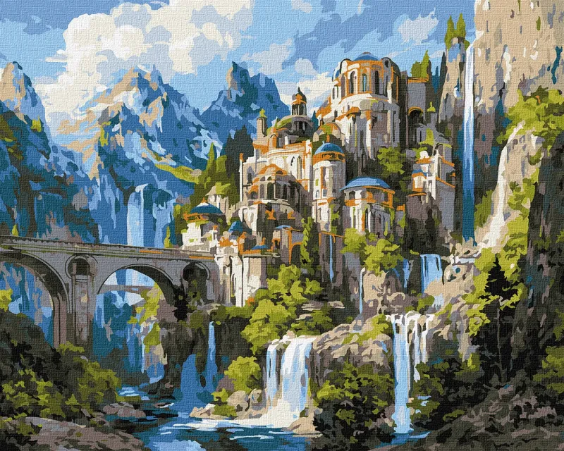 Картина за номерами - Палац на вершині ©art_selena_ua