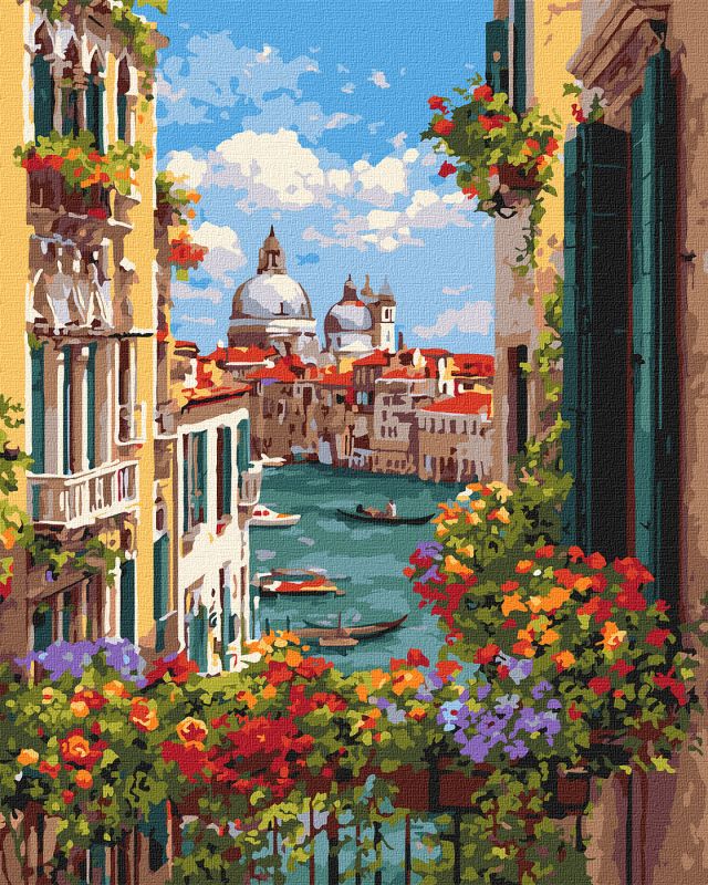 Painting by numbers - Beautiful view from the balcony ©art_selena_ua