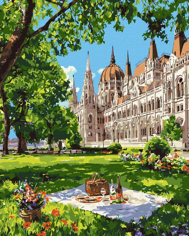 Картина по номерам - Уютный пикник в Будапеште ©art_selena_ua
