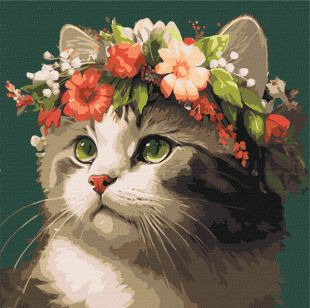 Painting by numbers - Spring wreath ©art_selena_ua