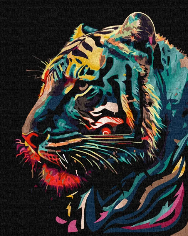 Картина за номерами - Хижий красень з фарбами металік extra ©art_selena_ua