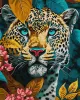 Картина за номерами - Небезпечний звір з фарбами металік extra ©art_selena_ua