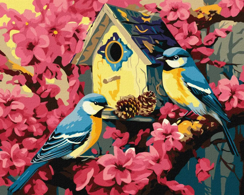 Картина за номерами - Затишна шпаківня ©art_selena_ua