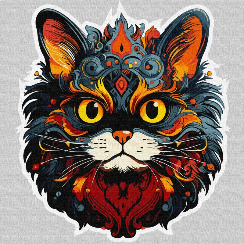 Картина за номерами - Заворожливий погляд ©art_selena_ua