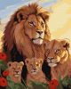 Painting by numbers - Lion family ©art_selena_ua