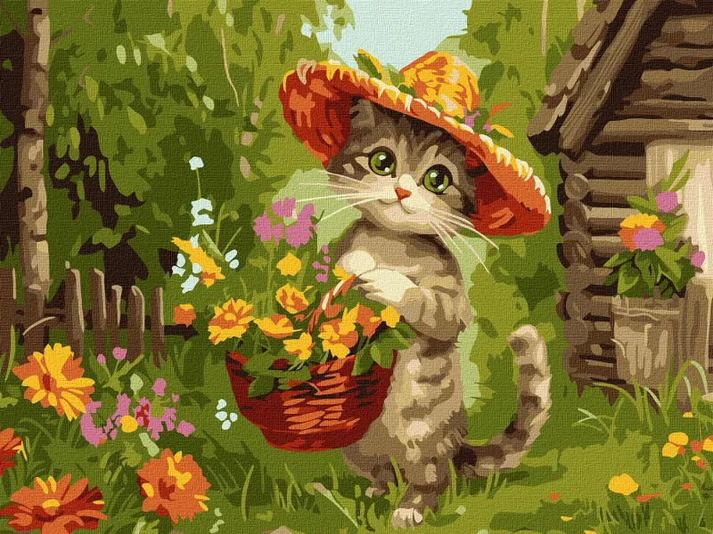 Картина по номерам - Милый садовник ©art_selena_ua