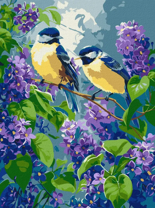 Картина за номерами - Весняний дует ©art_selena_ua