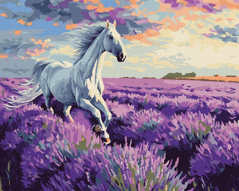 Картина по номерам - В лавандовых полях ©art.solomiia