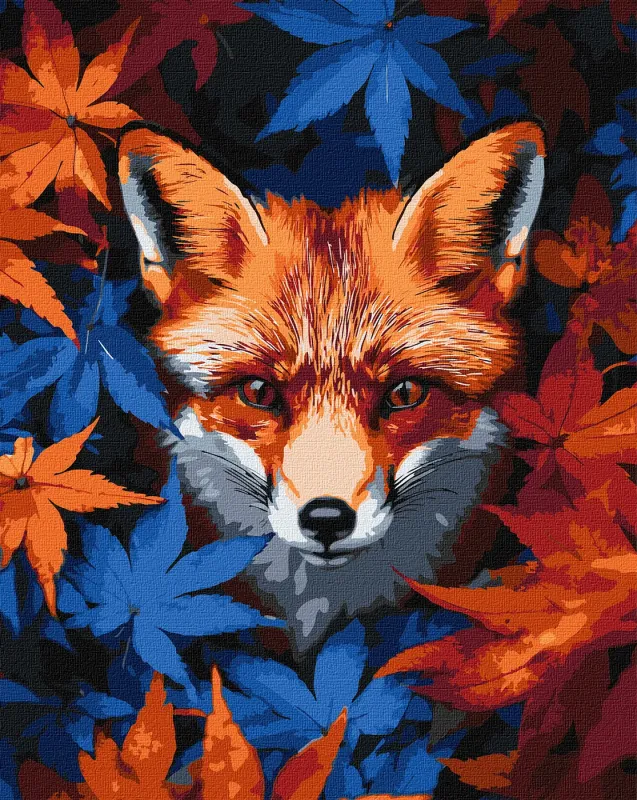 Картина по номерам - Осенняя лиса ©art_selena_ua