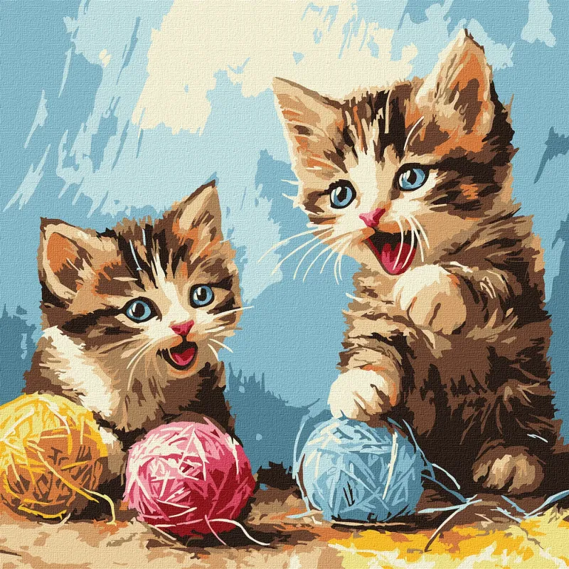 Картина по номерам - Клубочки ©art_selena_ua