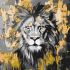 Painting by numbers - Golden Lion with metallic paints ©art_selena_ua