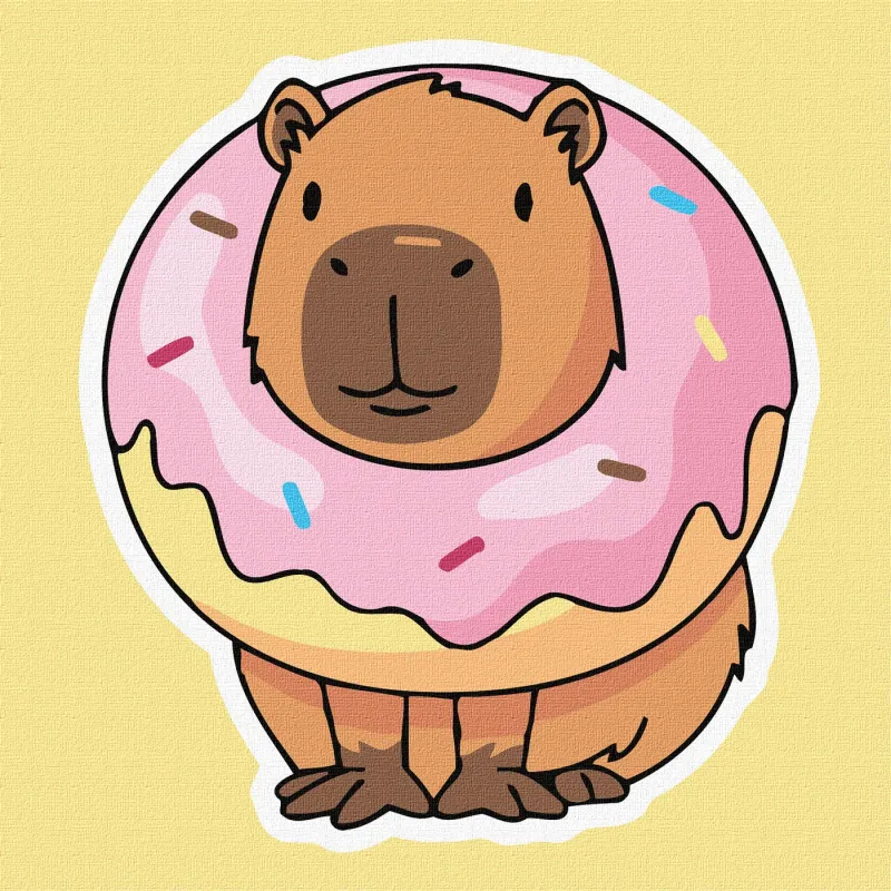 Картина за номерами - Солодкий капібара ©art_selena_ua
