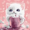 Картина за номерами - Какао для котика (картина № 1) ©art_selena_ua