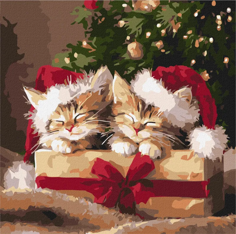 Картина за номерами - Пухнасті подарунки ©art_selena_ua