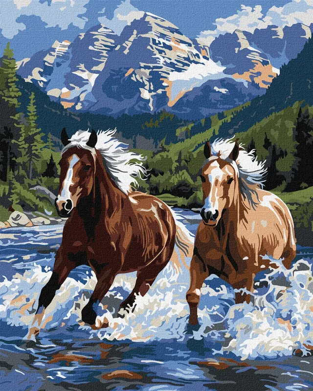 Painting by numbers - Power in Motion ©art_selena_ua