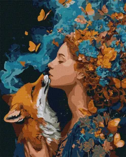Картина по номерам - Оранжевый дух осени с красками металлик extra ©art_selena_ua