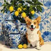 Painting by numbers - Corgis and lemons ©art_selena_ua