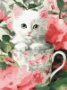Painting by numbers - Flower cat ©art_selena_ua