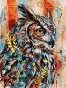 Картина за номерами - Експресивна сова ©art_selena_ua