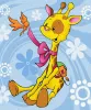 Painting on canvas - Smart giraffe