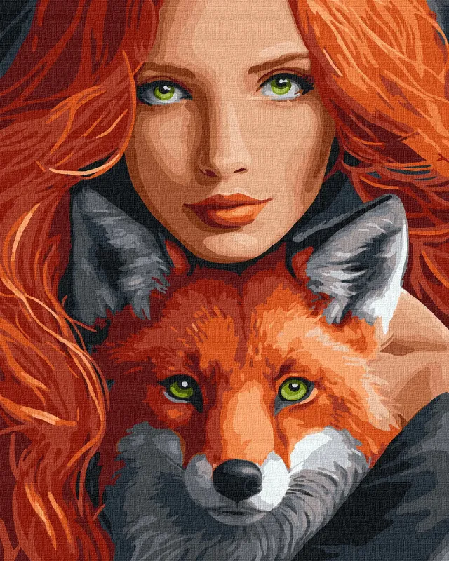 Картина за номерами - Вогняна лисиця ©art_selena_ua