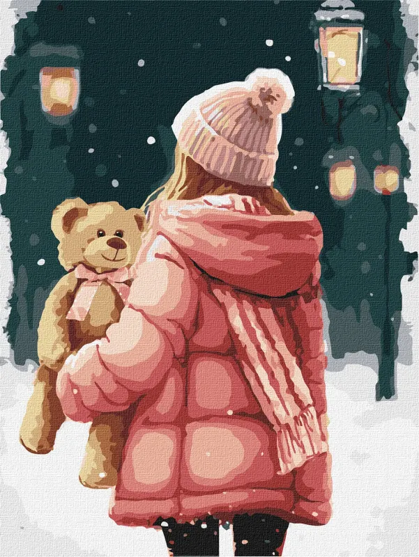 Картина за номерами - На зимовій прогулянці ©art_selena_ua