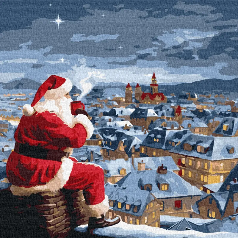 Картина за номерами - Різдвяна ніч ©art_selena_ua