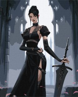 Картина по номерам - Отважная девушка ©art_selena_ua