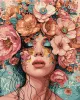 Картина по номерам - Девушка в цветах ©victoria_art___