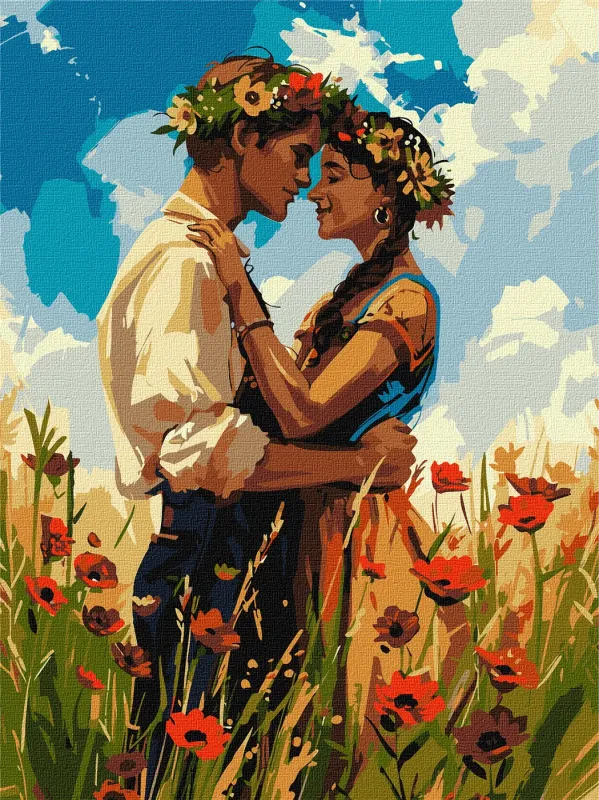 Картина по номерам - Влюбленная пара ©art_selena_ua