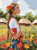 Картина по номерам - Красивая украинка ©art_selena_ua