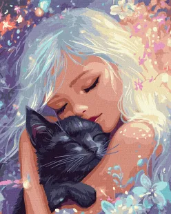 Картина за номерами - Пухнастий талісман ©art_selena_ua