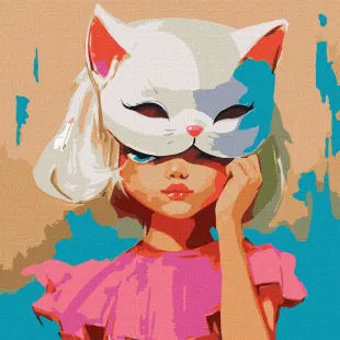 Painting by numbers - Meow ©Mariia Kotiuzhynska
