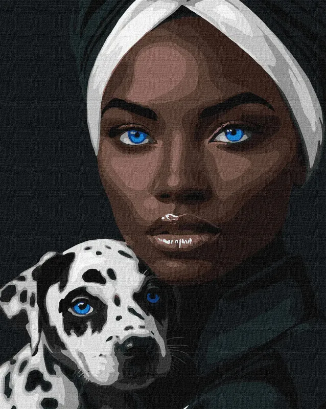 Картина за номерами - Блакитний погляд ©art_selena_ua