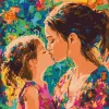 Картина за номерами - Материнський поцілунок ©art_selena_ua