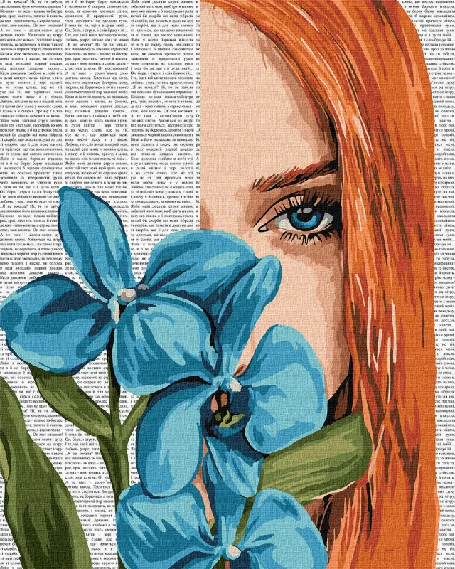 Картина за номерами - Барвиста поезія: Блакитна орхідея ©art_selena_ua
