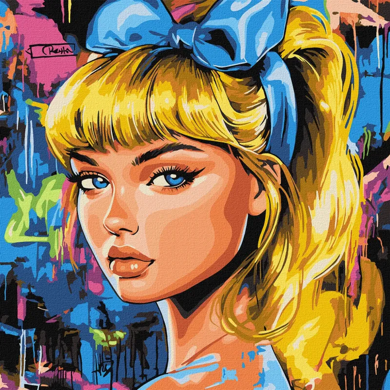 Картина за номерами - Сучасна Попелюшка ©art_selena_ua