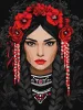 Картина за номерами - Незламна українка ©art_selena_ua