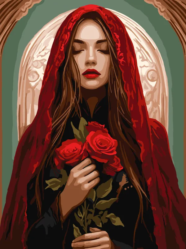 Картина по номерам - Очарованная ©art_selena_ua