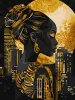 Painting by numbers - The Gold of Night with extra metallic paints ©art_selena_ua