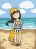 Painting by numbers - Beach Belle Santoro Gorjuss Collection