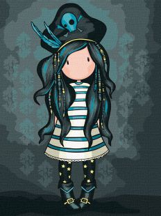 Painting by numbers - Black Pearl Santoro Gorjuss Collection