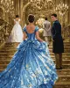 Картина за номерами - Бал у сяйві кришталю з фарбами металік extra ©art_selena_ua