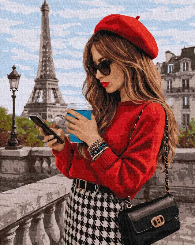 Painting by numbers - Girl in Paris ©art_selena_ua