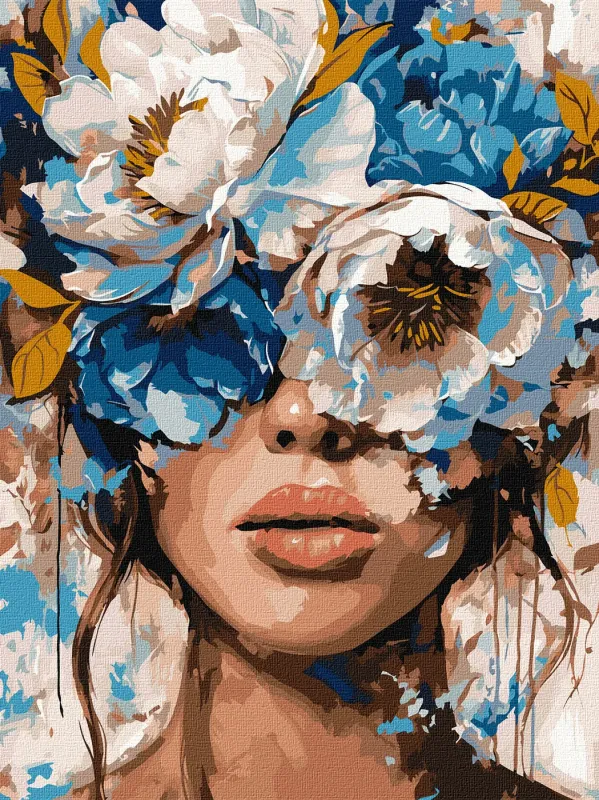 Painting by numbers - Petals of Gaze with metallic paints ©art_selena_ua